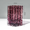 Axyaa Glacier Glass Vase Hydroponics Flowers Desk Decoration Modern Decor