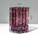 Axyaa Glacier Glass Vase Hydroponics Flowers Desk Decoration Modern Decor