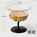 Axyaa Glass Footed Dessert Bowls - Set of 4