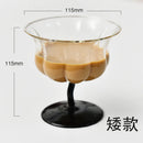 Axyaa Glass Footed Dessert Bowls - Set of 4