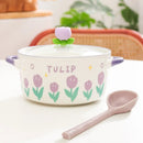 Axyaa Kawaii Flower Ramen Bowl 800ml