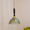 Axyaa Colourful Scandinavian Glass Pendant Lights for Kitchen Dining Room, Brass Led Pendant Lamp