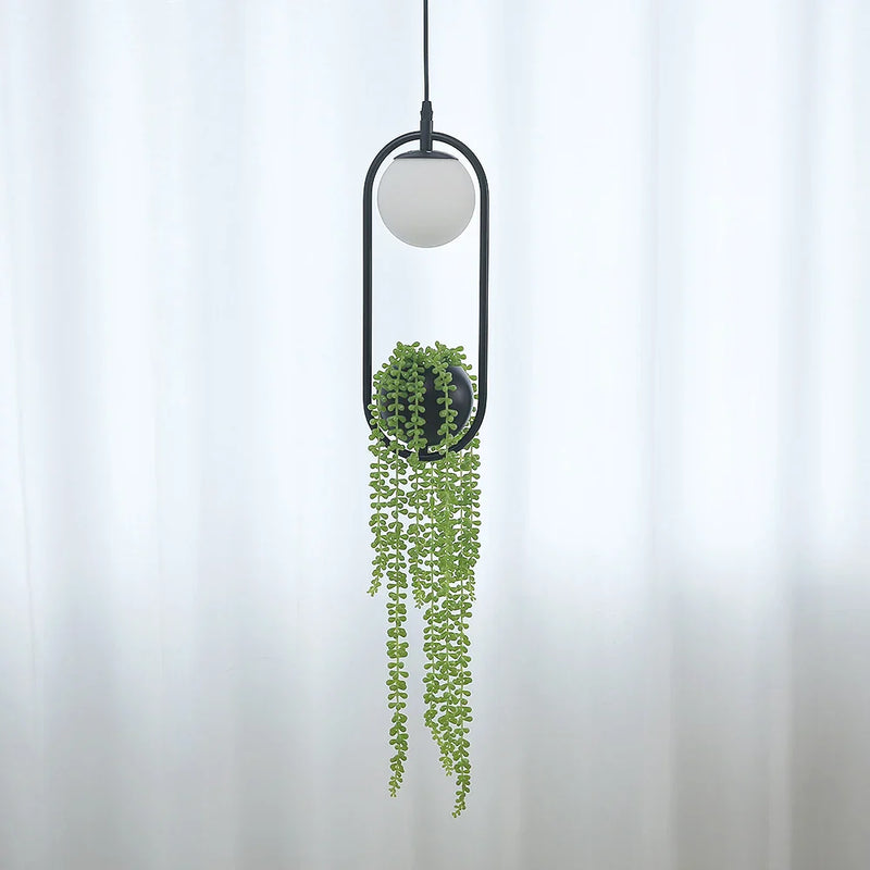 Axyaa Nordic Led Plant Pendant Lights Hanging Lamp for Home Decor