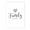 Axyaa Family Portrait Line Wall Art Canvas Poster Son Daughter Love Bedroom Decor