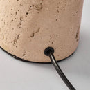 Axyaa Yellow Cave Stone Bedside Lamp - Vintage Wabi Sabi Design