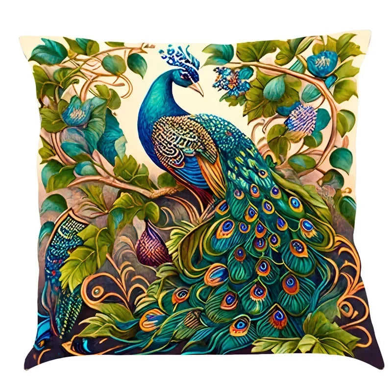 Axyaa Classic Cat Design Linen Pillowcase 45x45cm Home Decoration Sofa Cushion Cover