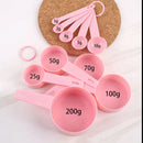 Axyaa Kitchen Measuring Spoon Cup Set Portable Plastic Scoop Coffee Sugar Gadgets