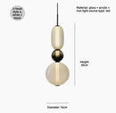 Axyaa Modern Designer Glass Chandelier for Living & Dining Decor