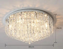 Axyaa Crystal Pendant Chandelier with E14 Holder for Modern Bedroom Lighting