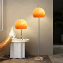 Axyaa Orange Glass Mushroom Table Lamp for Bauhaus Home Decor