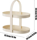 Axyaa Desktop Cosmetics Shelf with Handle, Organiser for Dresser and Bathroom