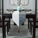 Axyaa Chinese Style Luxury Jacquard Table Runner with Tassel for Home Decor