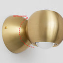 Axyaa Copper Rotatable Wall Lamp: Nordic Modern Minimalist Bedroom Living Room Light