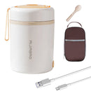 Axyaa Stainless Steel USB Electric Lunch Box Warmer Container - 600ml