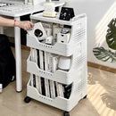 Axyaa Multi-layer Floor-standing Bookcase with Wheels