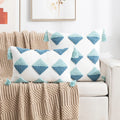 Axyaa Bohemian Tufted Tassel Pillowcase Embroidered Cushion Cover