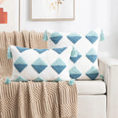 Axyaa Bohemian Tufted Tassel Pillowcase Embroidered Cushion Cover