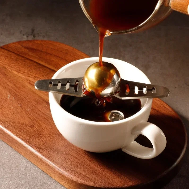 Axyaa Stainless Steel Espresso Ice Ball - Coffee Cooling Flavor Enhancer