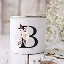 Enamel Creative Coffee Cups Vintage Design by Axyaa