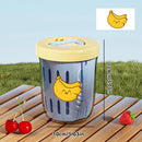 Axyaa Double Wall Salad Cup with Fork, Leak Proof Fruit Cup