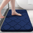 Axyaa Coral Velvet Bathroom Mat: Soft, Absorbent, Non-Slip, Machine Washable