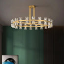 Axyaa Crystal Chandelier: Modern Decorative Lighting for Living and Dining Room
