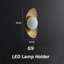 Axyaa Nordic LED Wall Lamp for Bedroom Dining Room Hotel Sconce Lighting