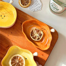 Axyaa Ceramic Sushi Dipping Saucer & Bread-shaped Mini Plate Tableware