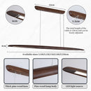 Axyaa Wood Linear LED Pendant Light with Remote Dimming