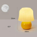 Axyaa Warm LED Stained Glass Table Lamp, French Cream Style, Modern Nordic Design