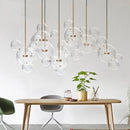 Axyaa Bubble Glass LED Chandelier: Modern Lighting for Living & Dining Room