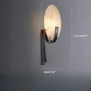 Axyaa Natural Marble Alabaster Wall Lamp for Elegant Living Spaces