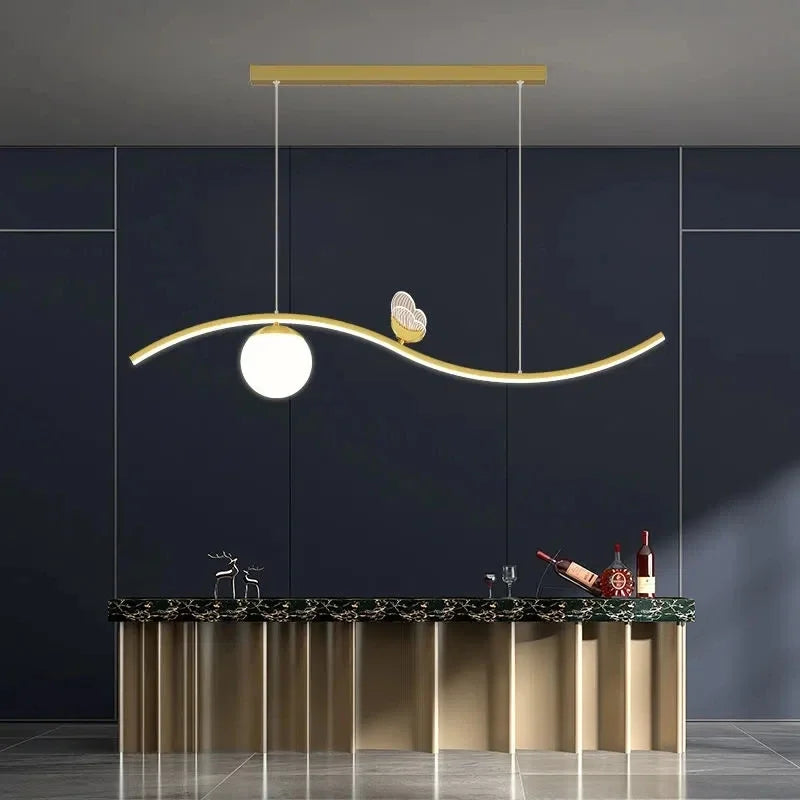 Axyaa Butterfly Chandelier for Dining Room Study Bar Office, Modern Minimalist Pendant Lamp