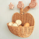 Axyaa Woven Hanging Basket: Kitchen Organizer & Cute Wall Storage