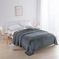 Axyaa Super Soft Reversible Mink Fleece Throw Blanket Twin Queen Size