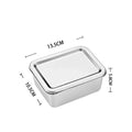Axyaa Stainless Steel Fridge Container with Lid for Fresh Food Storage