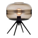 Axyaa Nordic Style Glass and Hardware Table Lamp for Bedroom and Living Room