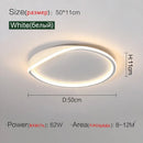 Axyaa Modern Ceiling Lights - Circular Warm LED Bedroom Fixtures