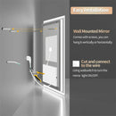 Axyaa Backlit LED Bathroom Mirror | Dimmable | Demist | Wall Mounted | Rectangle