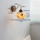 Axyaa Resin Shell Pull Chain LED Wall Lights - Modern Staircase & Bedroom Lamp