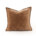 Axyaa Chenille Cushion Cover 45x45cm - Solid Color Thick Cojines for Bedroom & Living Room
