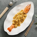 Axyaa Ceramic Sashimi Plate for Steak and Seafood Dining