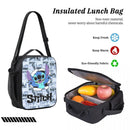 Axyaa Stitch Backpack Set with Lunch Box & Pen Bags for Kids