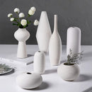 Axyaa Handmade Zen Ceramic Art Vase, Black and White Decoration