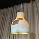 Axyaa Nordic Wabi Sabi E27 Pendant Chandeliers - Modern LED Decor for Restaurant, Living Room, Cafe & Bar