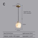 Axyaa Nordic LED Pendant Lamp: Modern Marble Chandelier for Bedroom, Kitchen, Dining Room