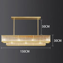 Axyaa Gold Crystal Chandelier: Modern Luxury Lighting for Home, Living Room, Bedroom