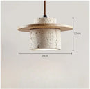 Axyaa Natural Yellow Stone Bedroom Chandelier: Retro LED Pendant Lamp for Home & Restaurant