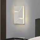 Axyaa Nordic White LED Wall Lamp Modern Simple Design for Living Room, Bedroom, and Aisle