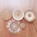 Axyaa Nordic Rattan Wall Basket Decor - Hanging Ornament and Crafted Wall Frame